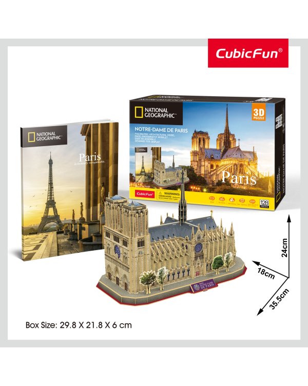 CUBICFUN 3D-пазл National Geographic Собор парижской богоматери