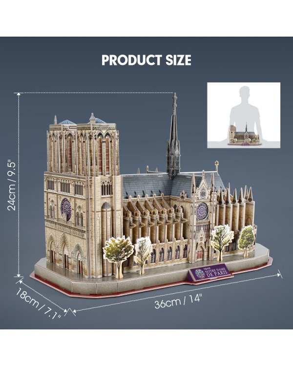 CUBICFUN 3D-пазл National Geographic Собор парижской богоматери