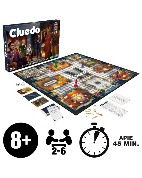 CLUEDO настольная игра, классическая версия (на литовском яз.)