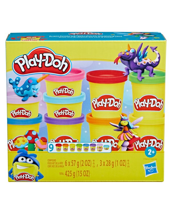 PLAY-DOH масса для лепки Блестки, 6 шт