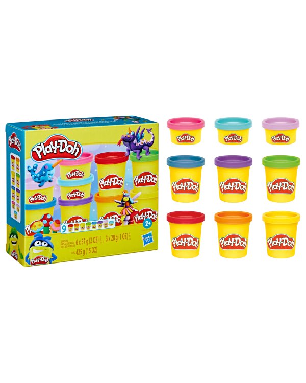 PLAY-DOH масса для лепки Блестки, 6 шт