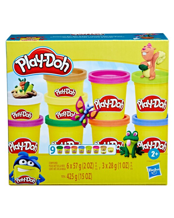 PLAY-DOH масса для лепки Блестки, 6 шт