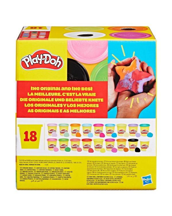 PLAY-DOH масса для лепки Воображение 18 шт
