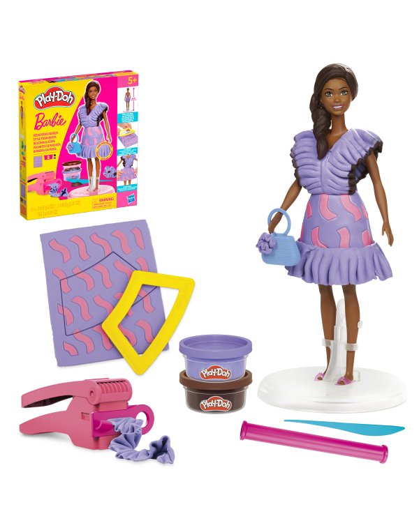 PLAY-DOH BARBIE игровой набор Барби Модница в оборках