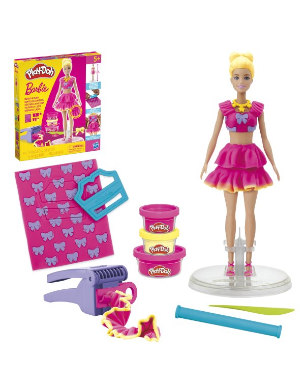 PLAY-DOH BARBIE игровой набор Барби Оборки и бантики