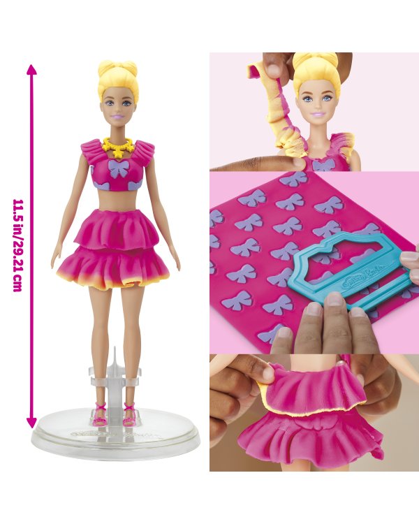 PLAY-DOH BARBIE игровой набор Барби Оборки и бантики
