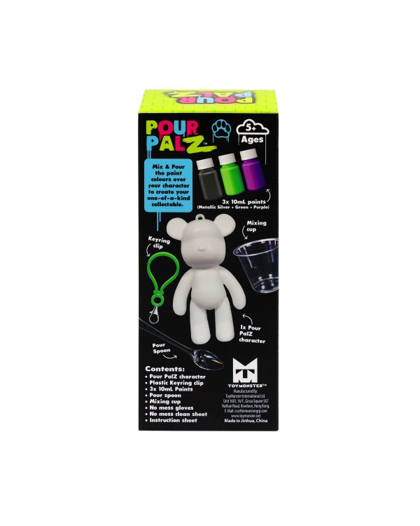Pour Palz DIY Мини-раскрашиваемый мишка – брелок