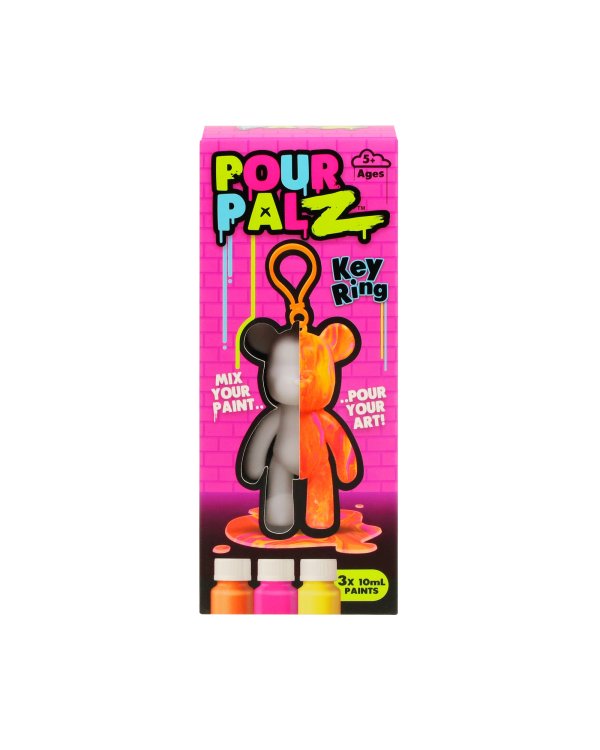 Pour Palz DIY Мини-раскрашиваемый мишка – брелок