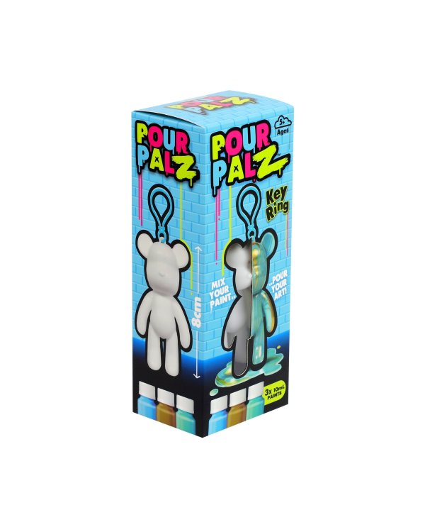 Pour Palz DIY Мини-раскрашиваемый мишка – брелок