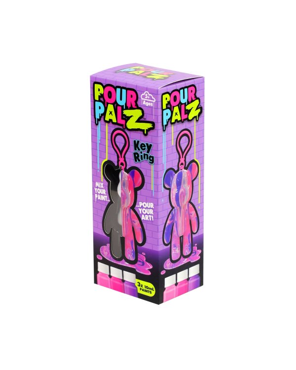 Pour Palz DIY Мини-раскрашиваемый мишка – брелок
