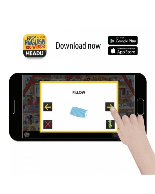 HEADU Развивающая игра Easy English 100 слов Мой дом