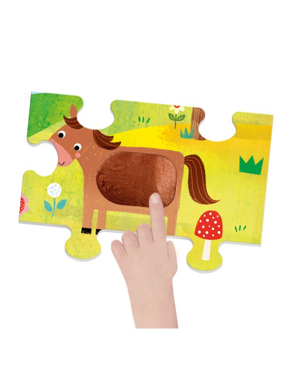 HEADU Пазл Тактильный Монтессори Ферма