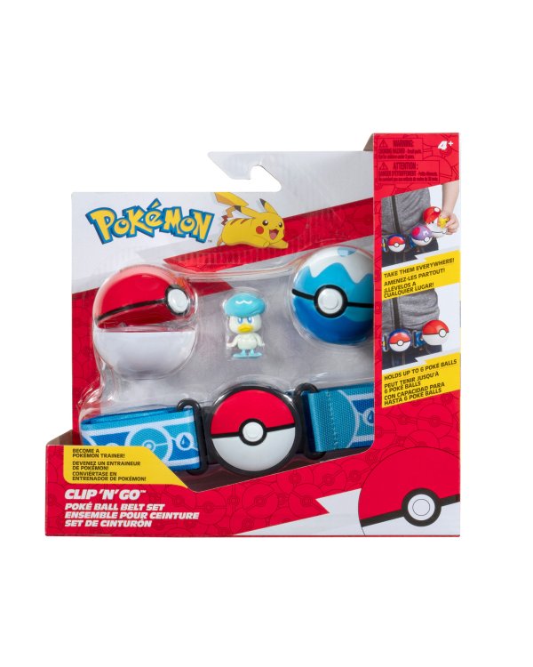 POKEMON W16 Clip ´n´ Go Набор с Ремнем, поке болом и фигуркой