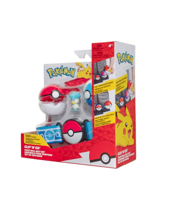 POKEMON W16 Clip ´n´ Go Набор с Ремнем, поке болом и фигуркой