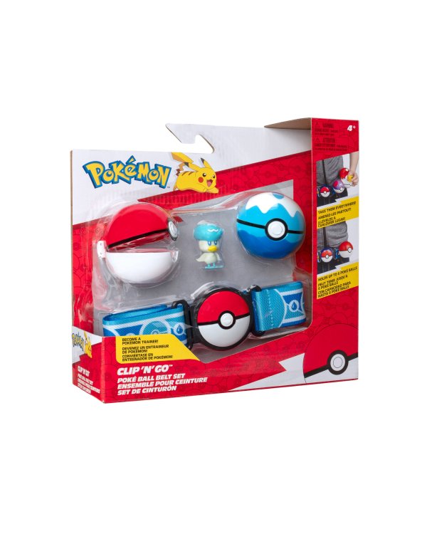 POKEMON W16 Clip ´n´ Go Набор с Ремнем, поке болом и фигуркой
