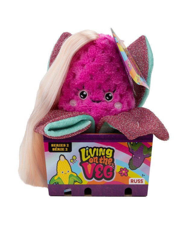 LIVING ON THE VEG Мягкая игрушка Кукуруза, 15 см, S2