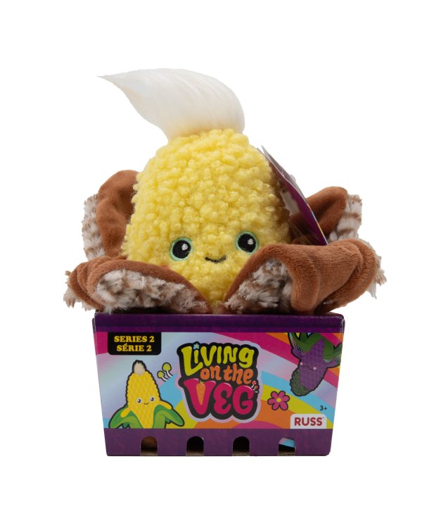 LIVING ON THE VEG Мягкая игрушка Кукуруза, 15 см, S2
