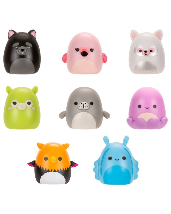 SQUISHMALLOWS SQUISH-A-LONGS Комплект фигурок, 8 шт, 2,5 см