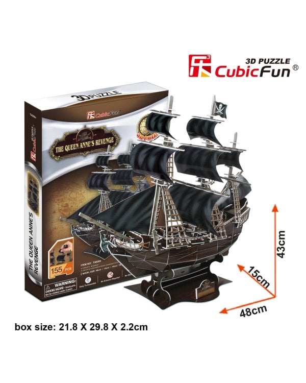 CUBICFUN 3D пазл Корабль Месть королевы Анны