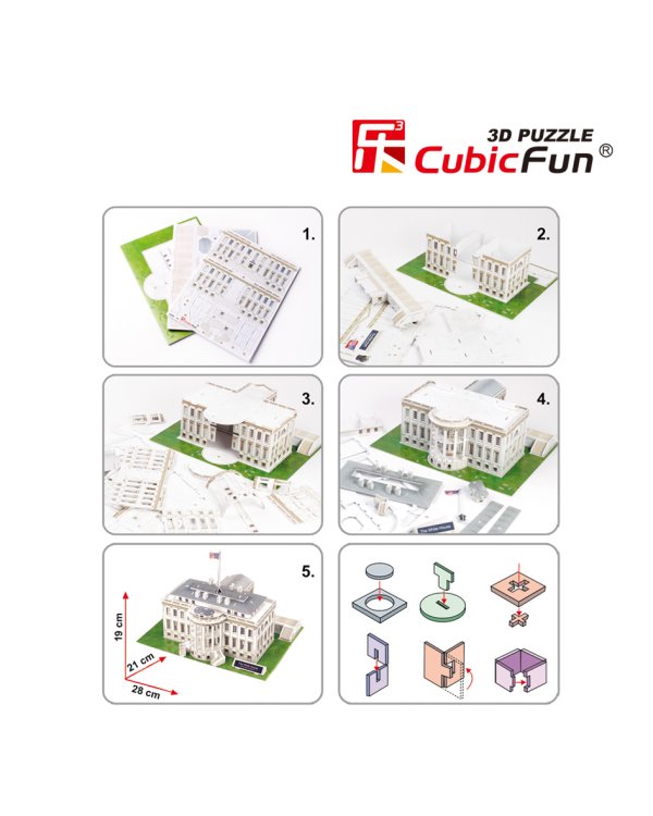CUBICFUN 3D пазл Белый дом, США