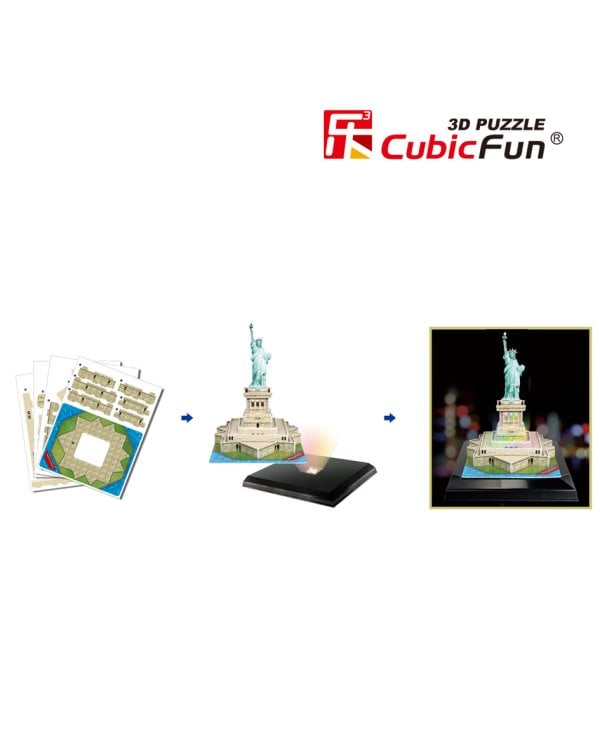 CUBICFUN 3D пазл Статуя Свободы c LED