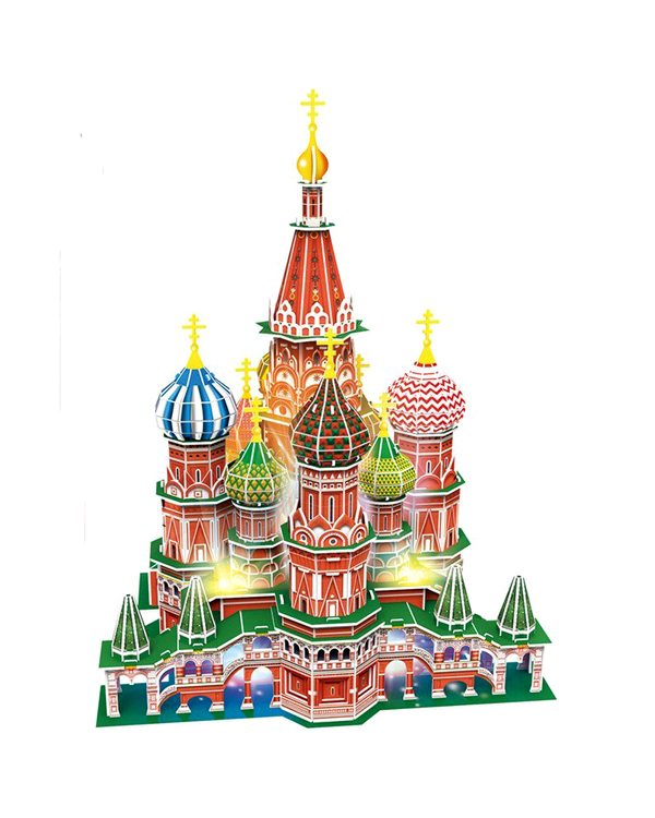 CUBICFUN 3D пазл Храм Василия Блаженного c LED