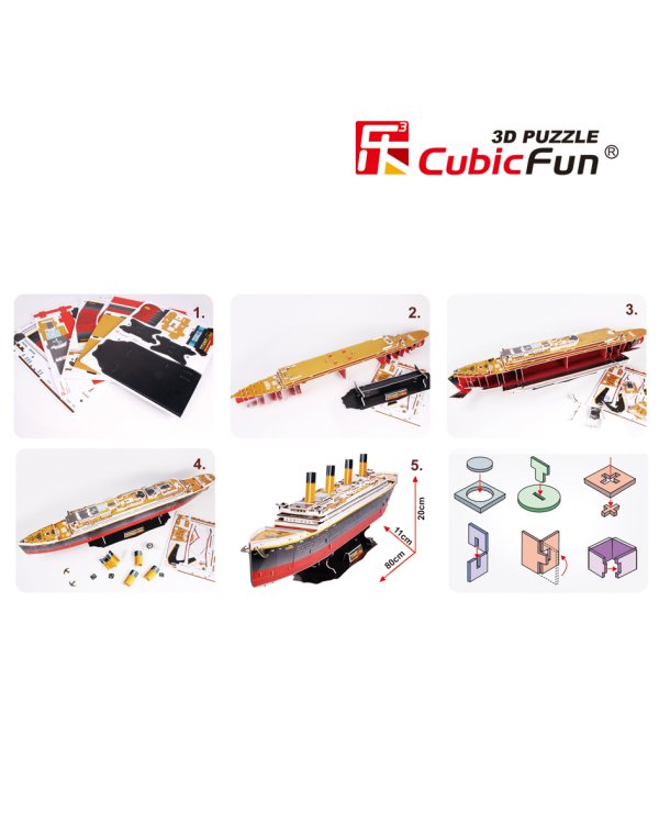 CUBICFUN 3D пазл Титаник (большой)