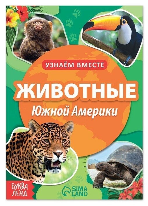 Обучающая книга Животные Южной Америки, 20 стр.  Буква-Ленд