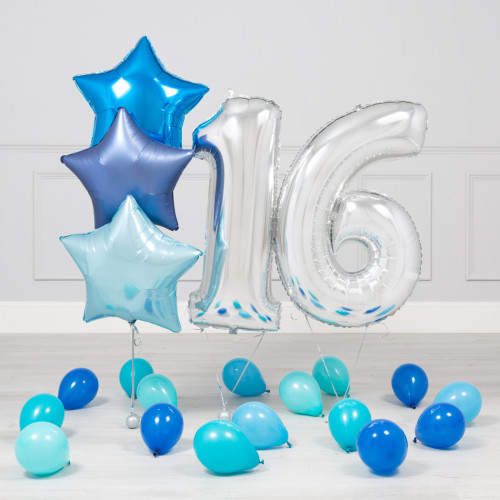 16-ЛЕТНИЙ ЮБИЛЕЙ СИНЕ-СЕРЕБРЯНЫЙ МИНИ-ПАКЕТ