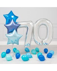 70-ЛЕТНИЙ ЮБИЛЕЙ СИНЕ-СЕРЕБРЯНЫЙ МИНИ-ПАКЕТ