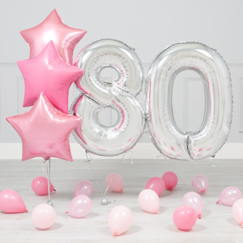 80-ЛЕТНИЙ ЮБИЛЕЙ РОЗОВО-СЕРЕБРЯНЫЙ МИНИ-ПАКЕТ