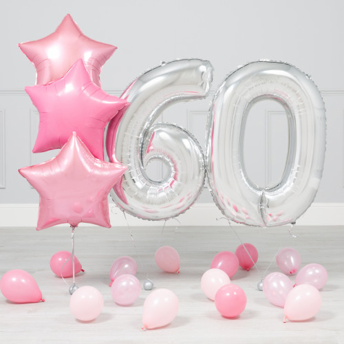 60-ЛЕТНИЙ ЮБИЛЕЙ РОЗОВО-СЕРЕБРЯНЫЙ МИНИ-ПАКЕТ