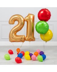 21-ЛЕТНИЙ ЮБИЛЕЙ ЗОЛОТОЙ И РАДУЖНЫЙ МИНИ-ПАКЕТ