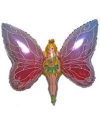 LADY BUTTERFLY ФОЛЬГА ВОЗДУШНЫЙ ШАР 100 CM