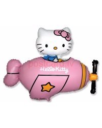 HELLO KITTY PLANE ФОЛЬГА ВОЗДУШНЫЙ ШАР 74 CM