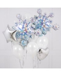 "WINTER WONDERLAND CHRISTMAS CRAZY" КОМПОЗИЦИЯ ИЗ ВОЗДУШНЫХ ШАРОВ
