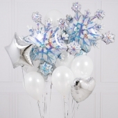 "WINTER WONDERLAND CHRISTMAS CRAZY" КОМПОЗИЦИЯ ИЗ ВОЗДУШНЫХ ШАРОВ