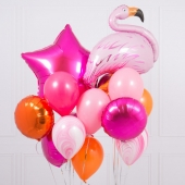 "FLAMINGO PINK CRAZY" КОМПОЗИЦИЯ ИЗ ВОЗДУШНЫХ ШАРОВ