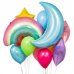 "PASTEL RAINBOW CRAZY" КОМПОЗИЦИЯ ИЗ ВОЗДУШНЫХ ШАРОВ