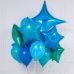 "PEACOCK BLUE CRAZY" КОМПОЗИЦИЯ ИЗ ВОЗДУШНЫХ ШАРОВ