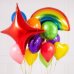 "RAINBOW BRIGHT CRAZY" КОМПОЗИЦИЯ ИЗ ВОЗДУШНЫХ ШАРОВ