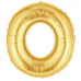 Шарик воздушный буква o цвет золото