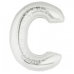 Шарик воздушный буква c цвет серебряный Шарик воздушный буква c цвет серебряный