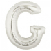 Шарик воздушный буква g цвет серебряный Шарик воздушный буква g цвет серебряный