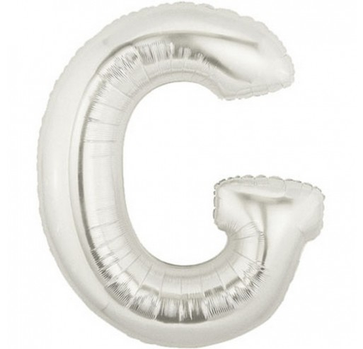 Шарик воздушный буква g цвет серебряный Шарик воздушный буква g цвет серебряный