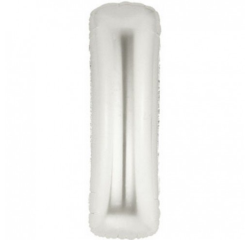 Шарик воздушный буква i цвет серебряный Шарик воздушный буква i цвет серебряный