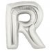 Шарик воздушный буква r цвет серебряный Шарик воздушный буква r цвет серебряный