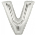 Шарик воздушный буква v цвет серебряный Шарик воздушный буква v цвет серебряный