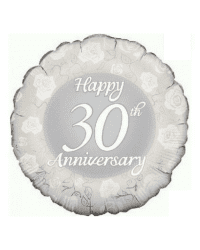 Happy 30th Anniversary - 18 Inch Foil