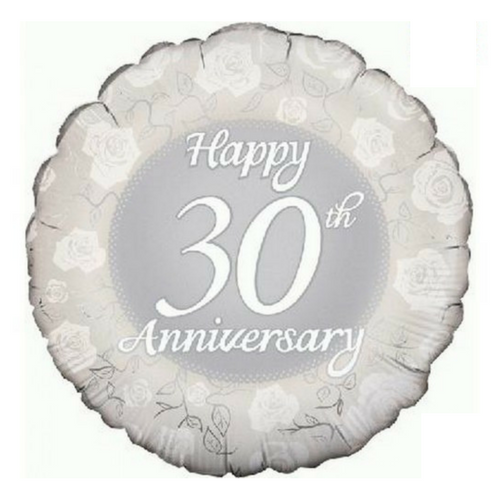 Happy 30th Anniversary - 18 Inch Foil